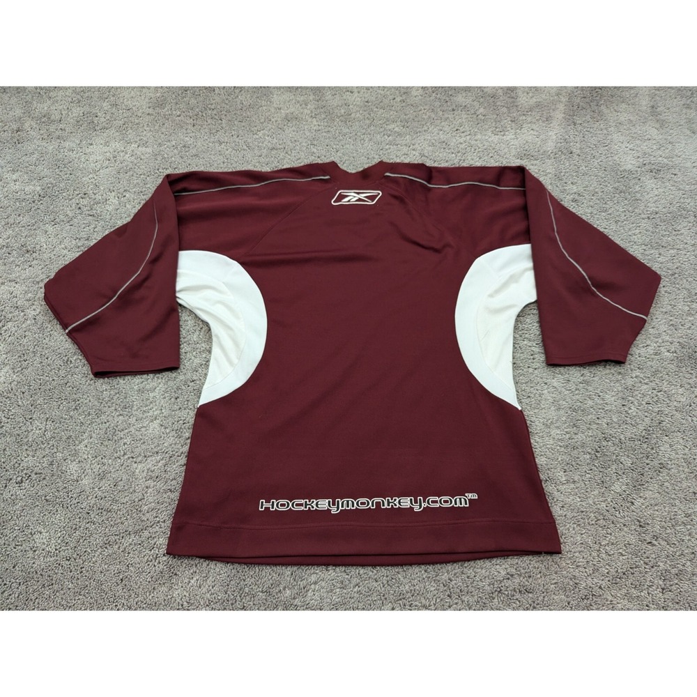 Reebok Hockey Jersey Mens Medium Maroon 3/4 Sleeve - Picture 11 of 13